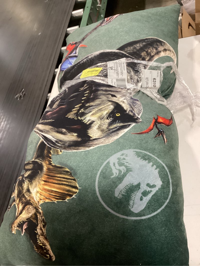 Condition photo showing Good Condition for jurastic park kids body pillow, 18\" x 36\"