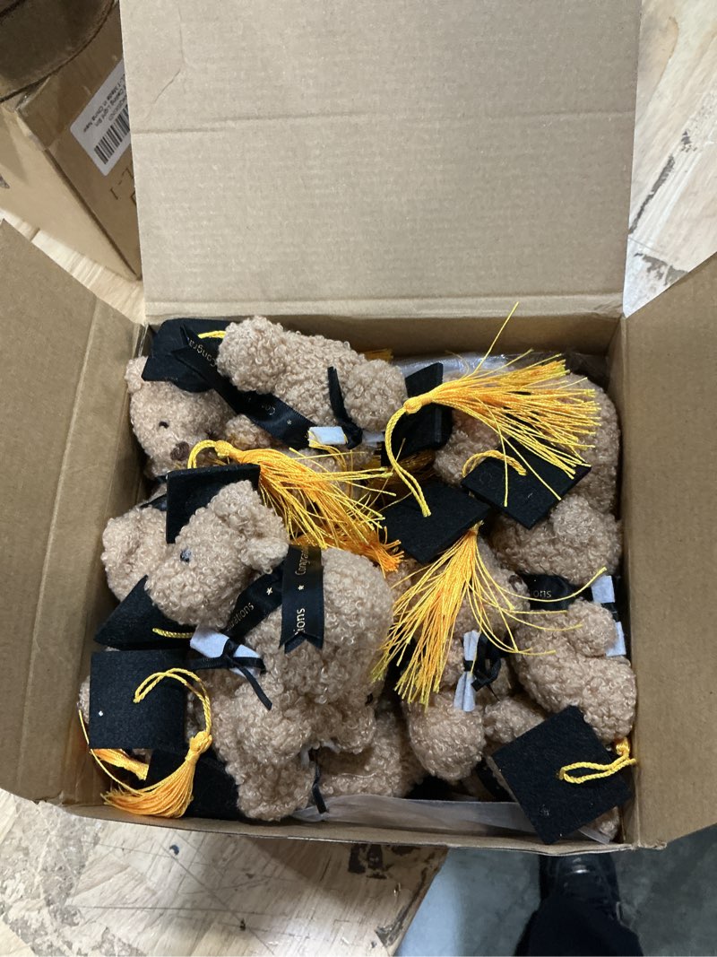 Condition photo showing New/Like New for 25 sets mini middle school graduation bear 8th grade graduation gifts bulk include mini stuffed bear