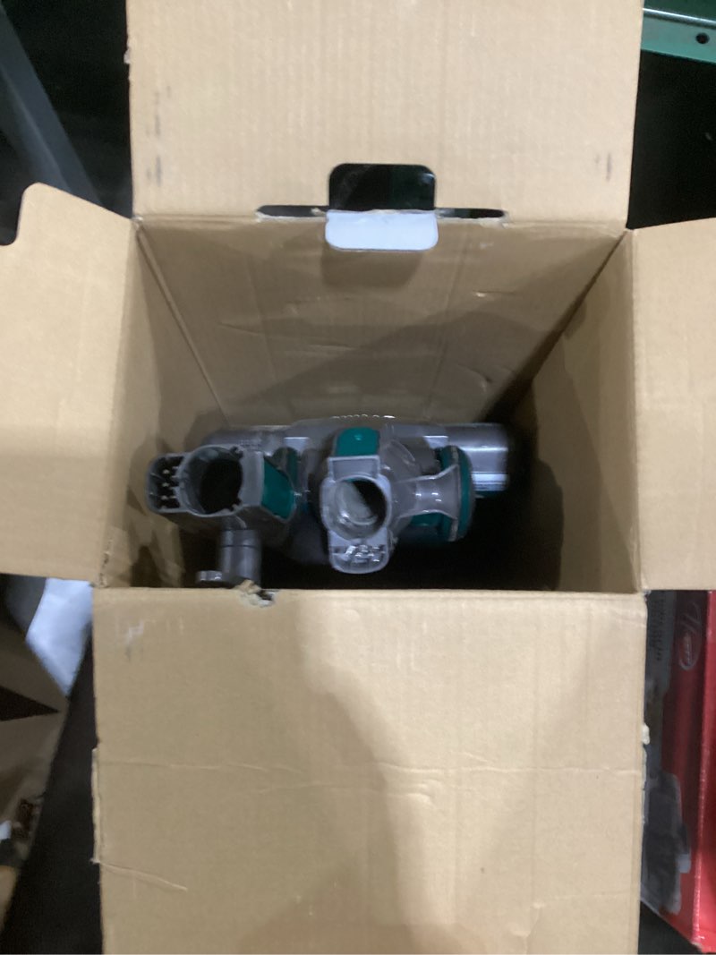 Condition photo showing As Is for shark corded stick vacuum, ultra-lightweight, swivel steering, powerful deep-cleaning, floor-to-ceiling versatility, converts to a handheld vacuum, carpets & hardfloor, green, cs110em