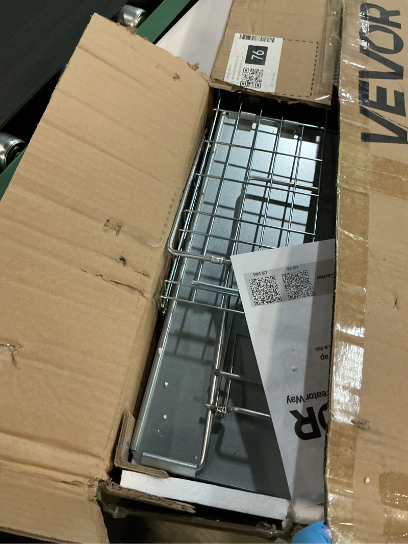 Condition photo showing Good Condition for vevor live animal cage trap, 31" x 10" x 12" humane cat trap galvanized iron, folding animal trap with handle for rabbits, stray cats, squirrels, raccoons, groundhogs and opossums