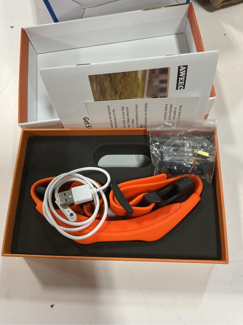Condition photo showing Good Condition for gps wireless dog fence with free app, electric fence system with training collar, portable fence for outdoor use, rechargeable waterproof flexiable collar, adjustable for large medium dogs (orange)