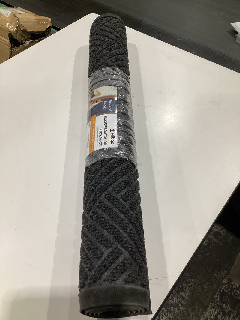 Condition photo showing Good Condition for Mibao Front Door Mat Outside Entrance, Durable Outdoor Indoor Mat, Low Profile Heavy Duty Doormat, Non-Slip, Traps Dirt and Moisture, Easy Clean Patio Porch Entryway Mat, ( 47 x 32 ), SIMILAR TO STOCK PHOTOS