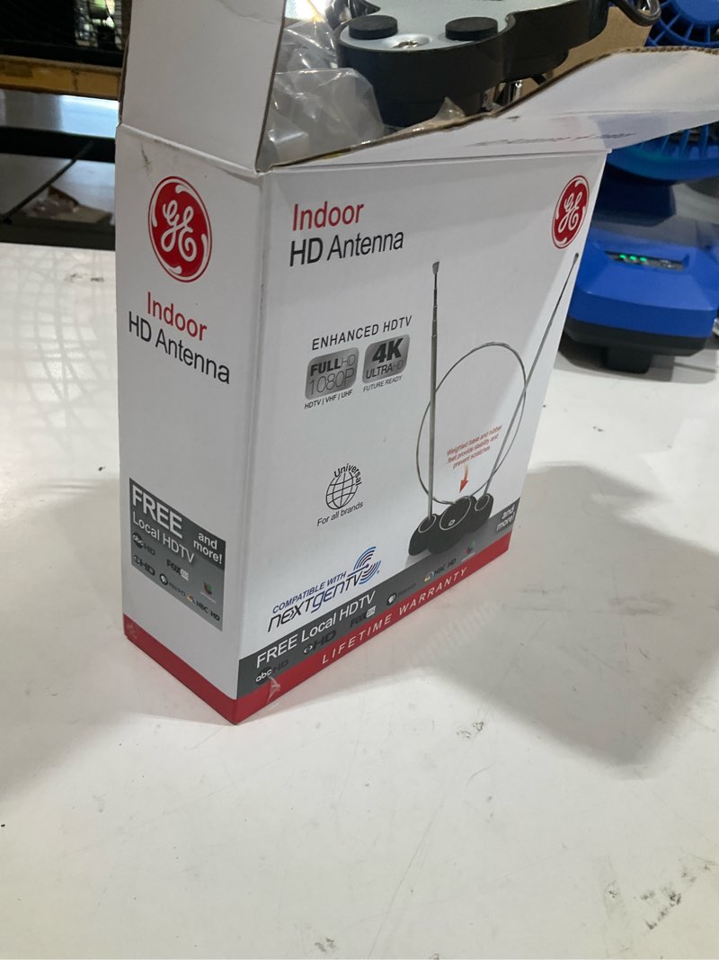 Condition photo showing As Is for ge indoor hd; uhf; vhf tv antenna