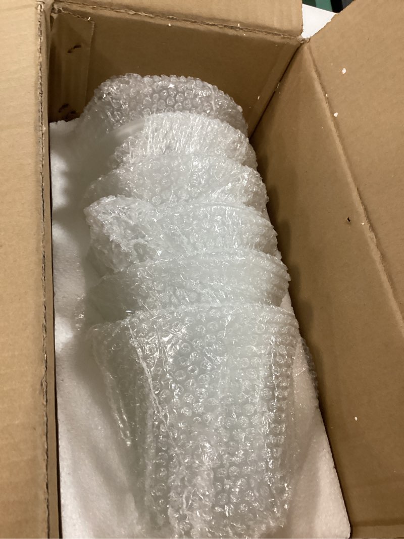 Condition photo showing Good Condition for Giluta 6 Pack Bell Shaped Glass Shade Replacement Frosted Light Fixture Shades for ceiling fan light wall light,Lipless with 1-5/8-inch Fitter Opening