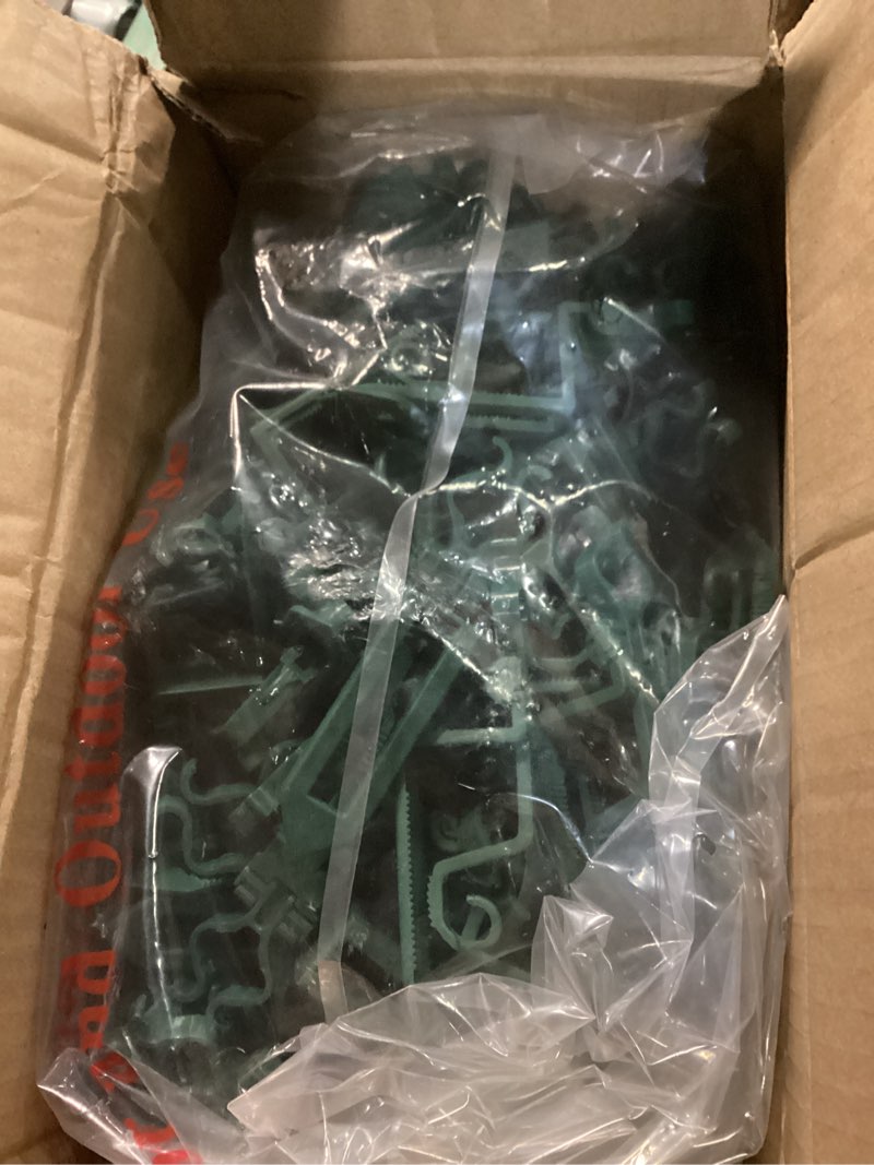 Condition photo showing Good Condition for C9 LED Outdoor Christmas Lights,C9 String Lights with Quick Clips,for Xmas House Roof Gutter,Plug in & Connectable,50FT 50 Light,Warm White Warm White Clear 50FT