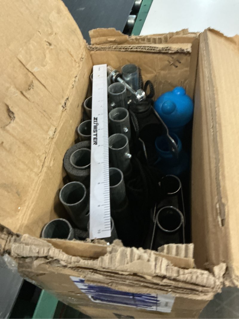 Condition photo showing Good Condition for zoomster trampoline replacement enclosure poles with clamp and hardware fits 6 straight poles trampoline (no tool needed. can be assembled by only one adult) 14ft pole with net