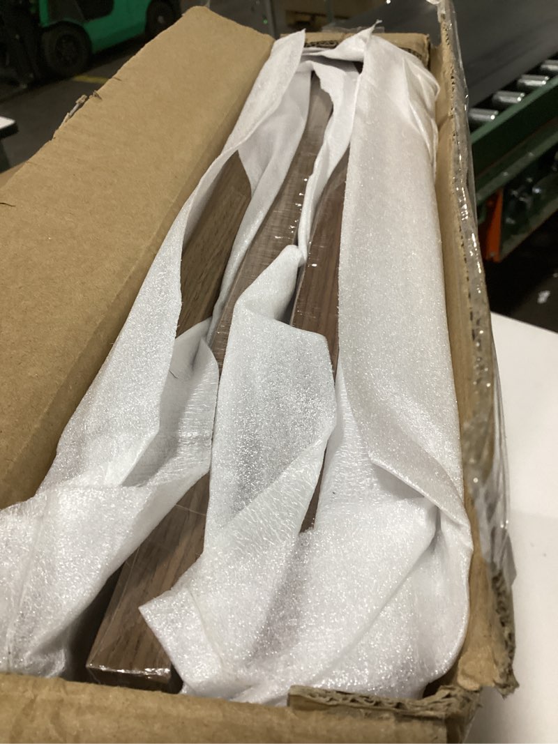 Condition photo showing New/Like New for kinlink 16x16 picture frame, brown square solid wood frames for pictures 12x12 with mat or 16x16 without mat, wall display photo frames brown wood 4 pack brown wood 16x16