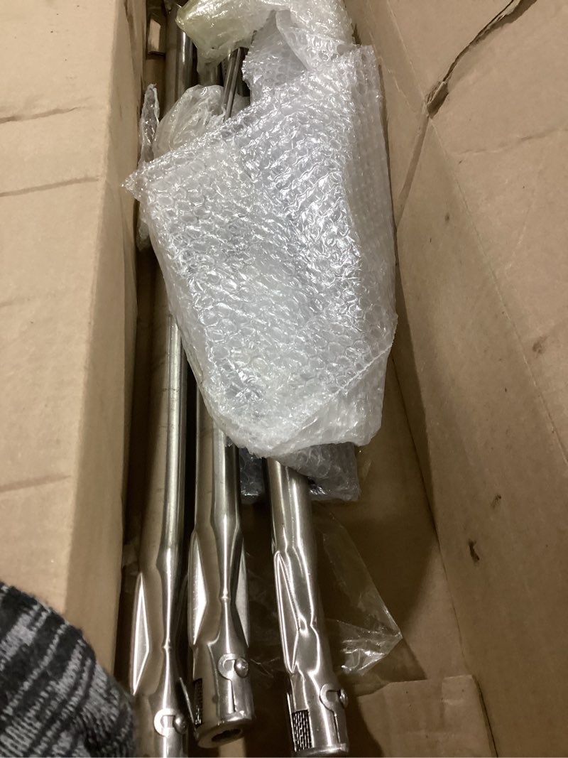 Condition photo showing Good Condition for GasSaf 22.5 Flavorizer Bars 7536 7537 | 28 1/8 inch Grill Burner 7508 for Weber Spirit 300 E-310, E-320(Side-Knob), Gas Grill Parts for Spirit 700, Weber 900, Genesis Silver B/C Replacement Parts 22.5" (7536+7508)