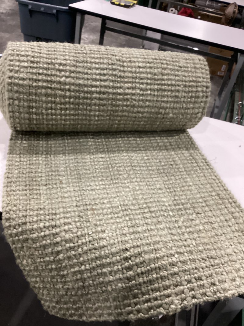 JONATHAN Y Pata Hand Woven Chunky Jute Gray Runner Rug, 2x18, Bohemian, Rustic, Cottage, Easy-Cleani