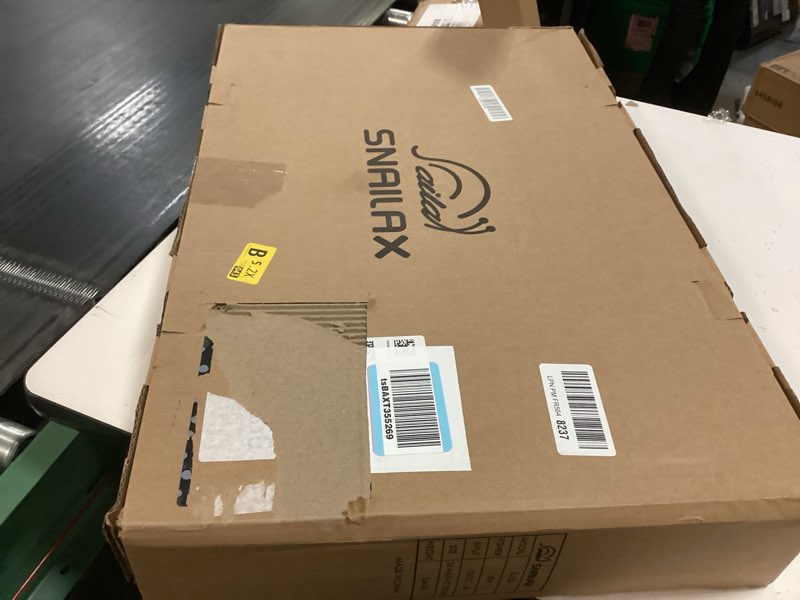 Condition photo showing New/Like New for snailax shiatsu back massager with heat massage chair pad kneading back massager for pain relief deep tissue chair massage pad for office home light gray