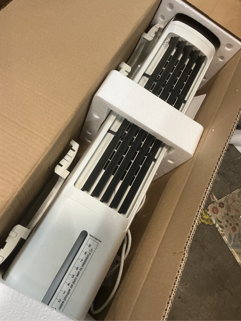 Condition photo showing Good Condition for evaporative air cooler, 3-in-1 portable air conditioners for room, 4 modes 3 speeds, fast cooling portable ac unit/24h timer, remote oscillating tower fan, quiet swamp cooler for bedroom office