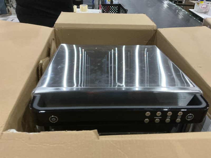 Condition photo showing Good Condition for ninja air fryer & toaster oven | foodi series, xl pro air oven kitchen countertop convection | 10-in-1 functions | fits a 5-lb chicken & sheet pan of vegetables | 1800 watts | stainless steel | dt201