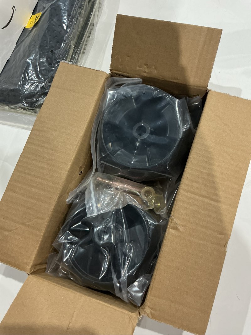 Condition photo showing New/Like New for 2 pack 734-04155 deck wheels for cub cadet lt1050 lawn tractors | replace 73404155 toro 112-0677 for cub cadet zt1 54, xt1 lt46, lt2000, zt3 60, ltx1046vt, xt1 lt50, zt1 50, gt1554, lt1045 a12 2x734-04155/112-0677