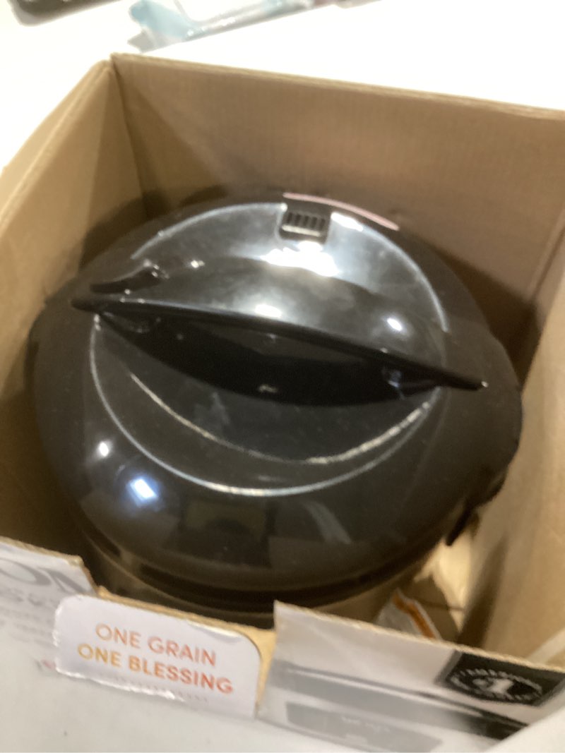 Condition photo showing As Is for aroma® corecoat™ digital rice cooker & steamer for brown rice with nonstick ceramic coating (8 cups cooked, 4 cups uncooked) corecoat ceramic