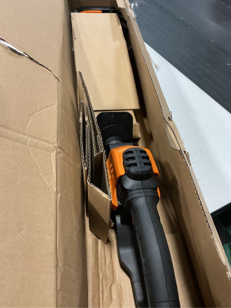 Condition photo showing Good Condition for worx 22" cordless hedge trimmer, electric hedge trimmer with dual-action blades, lightweight bush trimmer with 4.4 lbs, battery & charger not included, wg261.9 22" 20v hedge trimmer/tool only