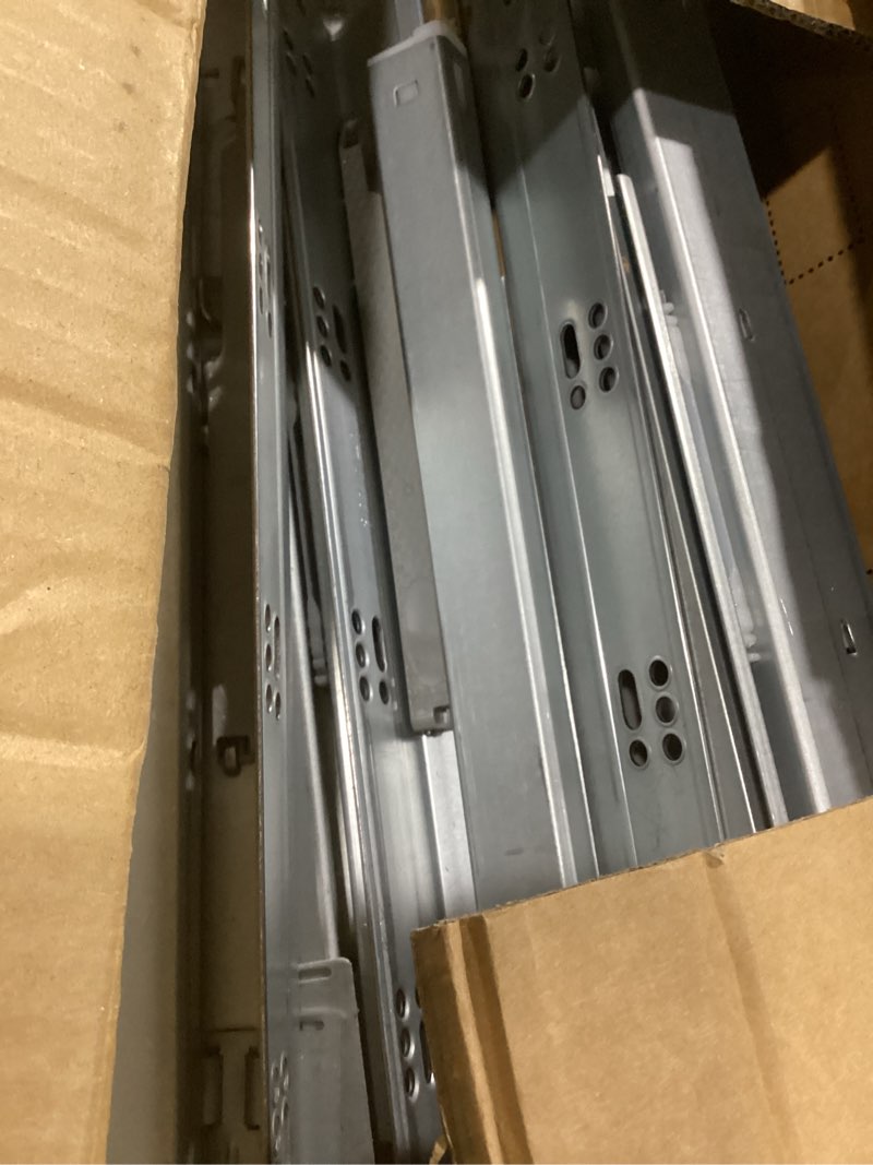 Condition photo showing Good Condition for Soft Close Bottom Mount Drawer Slides 15 Inch Rails with Rear mounting Bracket Locking Devices Screws for Face Frame Or Frameless Application?15 inch,1 Pair? 15 Inch 1 Pair