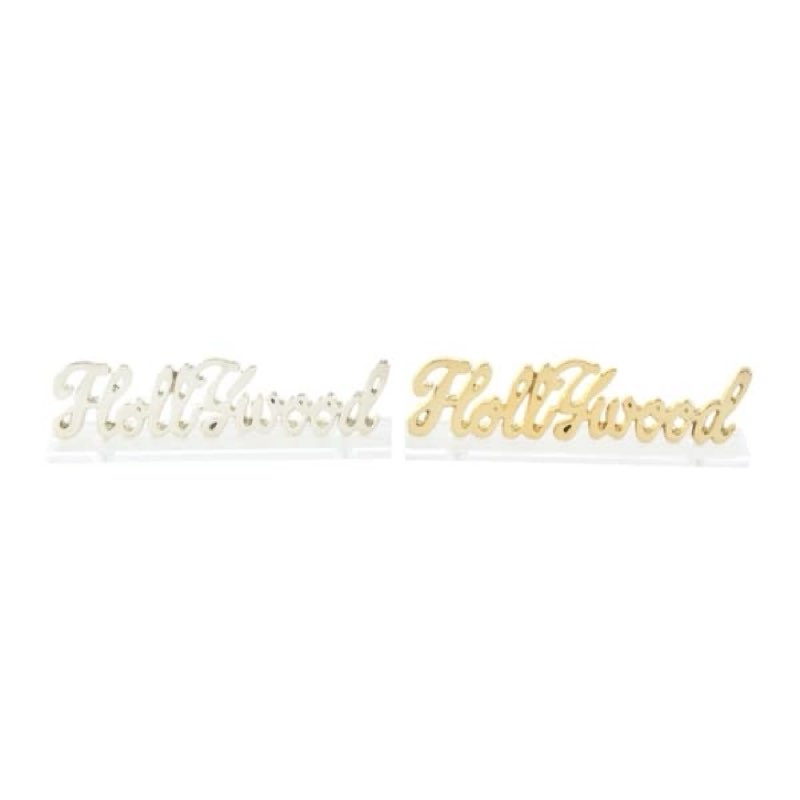 Acrylic Hollywood Decor Set of 2 11\"W, 3