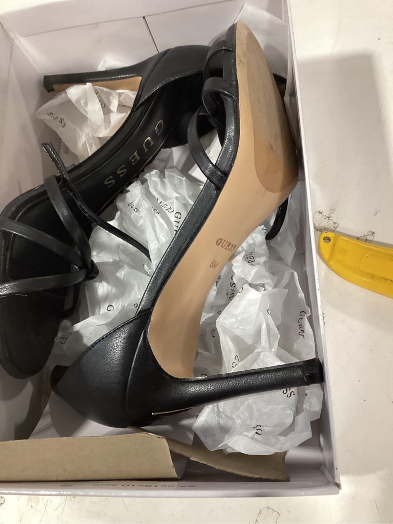 Condition photo showing As Is for guess women's spring 8 black 002