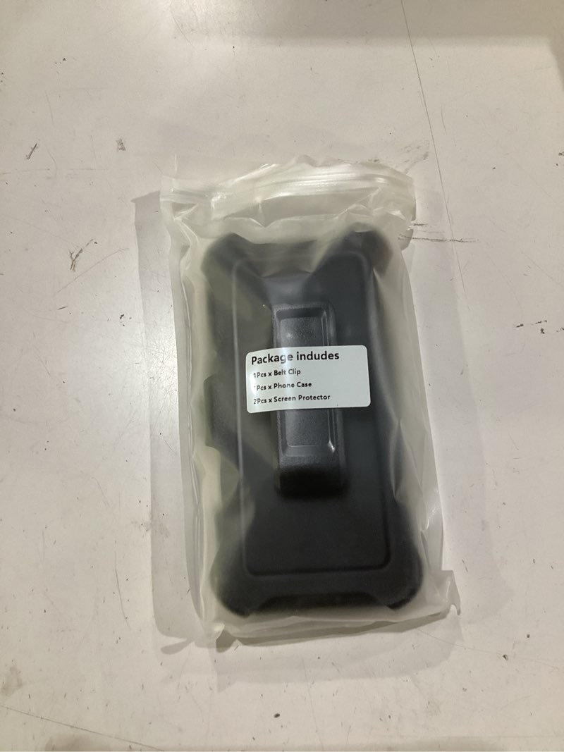 Condition photo showing New/Like New for tutukii compatible with iphone 17 pro case with belt clip holster, 2x screen protector, shockproof, compatible with magsafe, 3-layer drop protection, heavy duty magnetic phone case cover, 6.3", black iphone 17 pro 6.3" black with clip