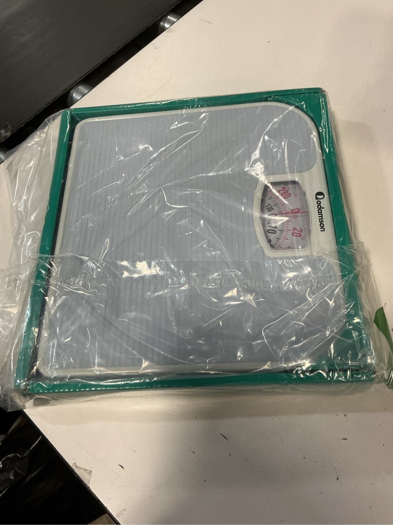 Condition photo showing Good Condition for Adamson A21 Analog Scales for Body Weight - Up to 300 LB - New - Anti-Skid Rubber Surface + Large Numbers - Analog Bathroom Scale - Affordable - Durable with 20-Year Assurance - Light Blue