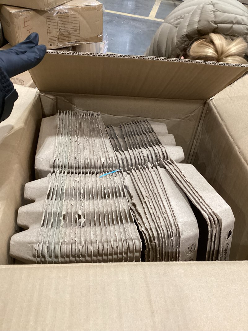 Condition photo showing Good Condition for Zhanmai 100 Pack Egg Carton Bulk 12 Chicken Duck Egg Carton Vintage Printed Farm Fresh Crate with 3 x 4 Holds Recycled Paper Cardboard Sturdy Reusable Box Holder(Classic Style)