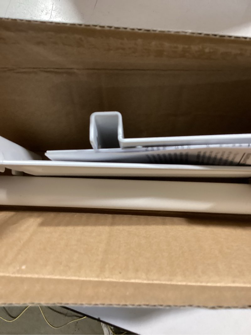 Condition photo showing Good Condition for origin 21 edda 23.78-in x 3.31-in x 12.16-in white modular steel clothing rod