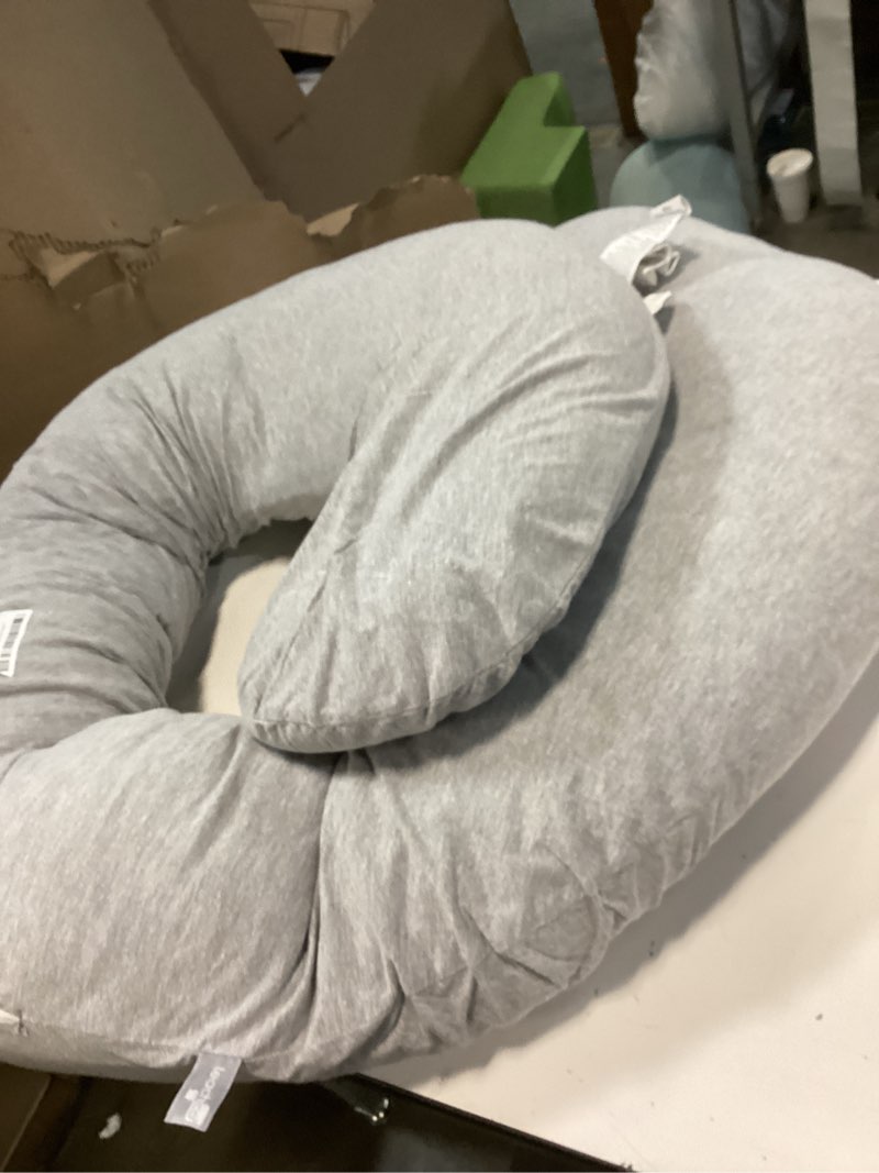 Condition photo showing As Is for Pregnancy Pillows with Cooling Cover, U-Shaped Full Body Maternity Pillow for Side Sleepers 57 Inch - Support for Back, Hip, Belly, Legs for Pregnant Women Grey- Cooling Fabric