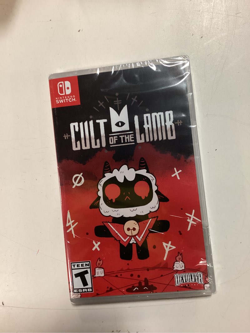 Condition photo showing New/Like New for cult of the lamb - nintendo switch