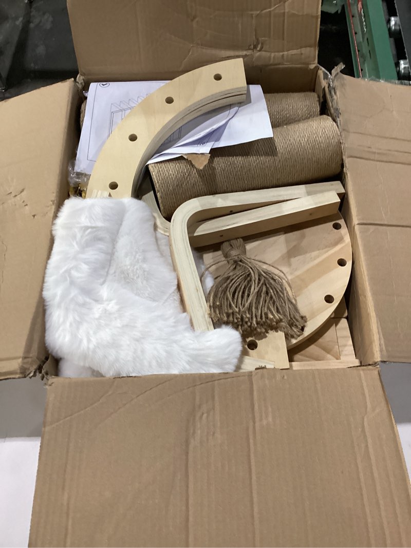 TAKEKIT Cat Wall Shelves and Perches, Wall Mounted Cat Furniture with Hammock, Bridge, Tree, Steps a