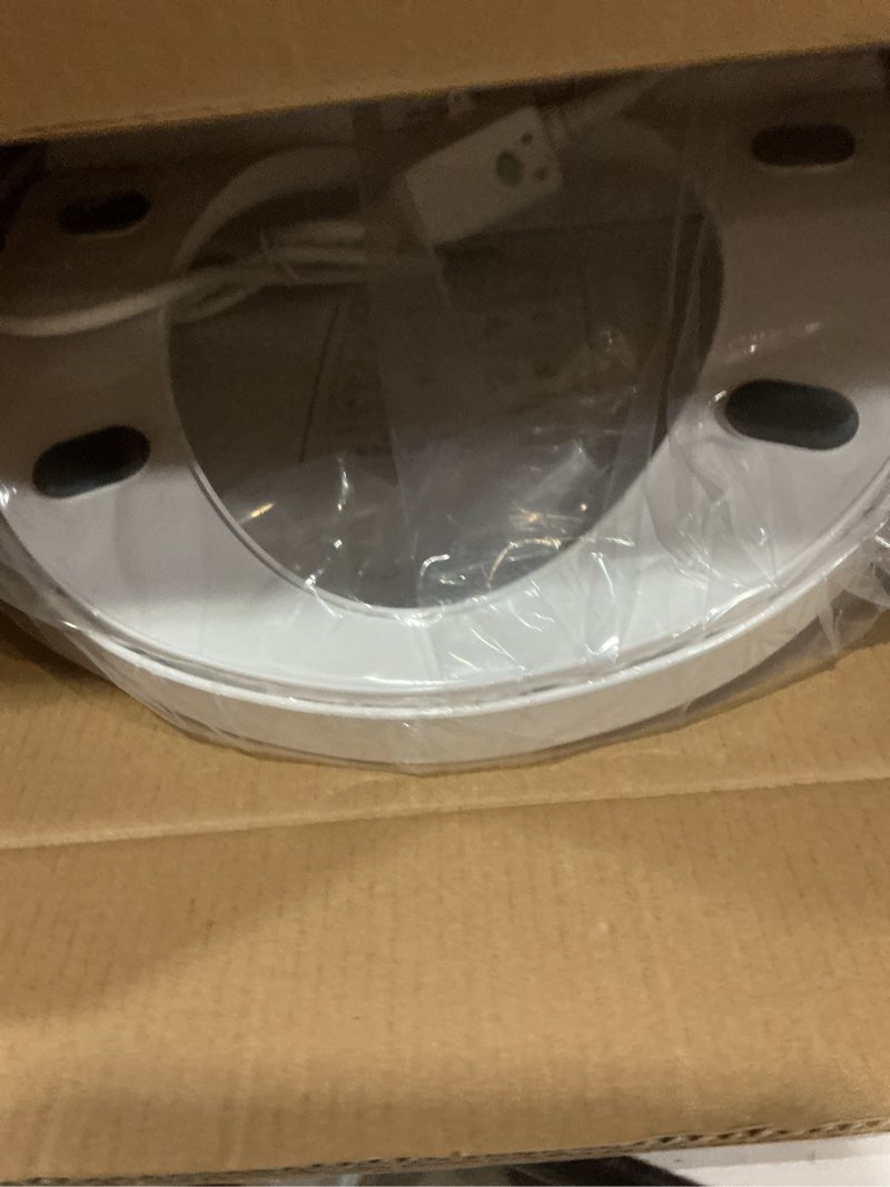 Condition photo showing New/Like New for bidet toilet seat, electric smart heated seat with slow closes, warm water, dryer, vortex wash, rear and front wash, night light, white, 208d (round)
