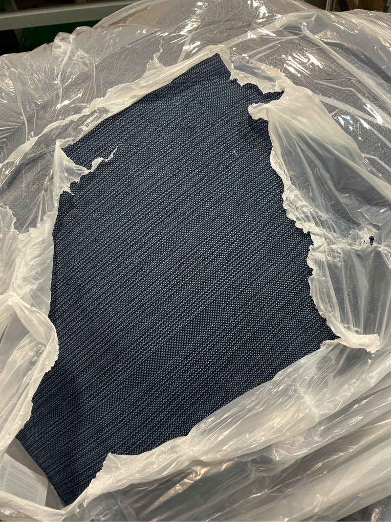 Condition photo showing Good Condition for outdoor cushions for patio furniture set of 2, 24"x24" water repellent chair cushions removable seat bottom & back cushion covers for chair, sofa, couch, navy