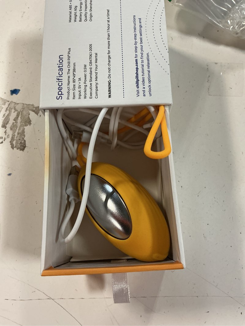 Condition photo showing As Is for The Chill Pill Plus Sleep Aid Device with Heat, Compact Sleep Device with Targeted Pressure Point Therapy for Stress Relief, Panic Attacks, and Agitation - Heated Chill Pill Device by Mend Your Mental