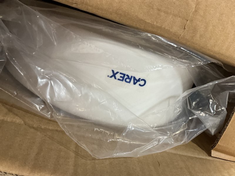 Condition photo showing Good Condition for carex toilet seat riser  elongated raised toilet seat adds 3.5 inches to toilet height  for assistance bending or sitting  300 pound weight capacity toilet riser