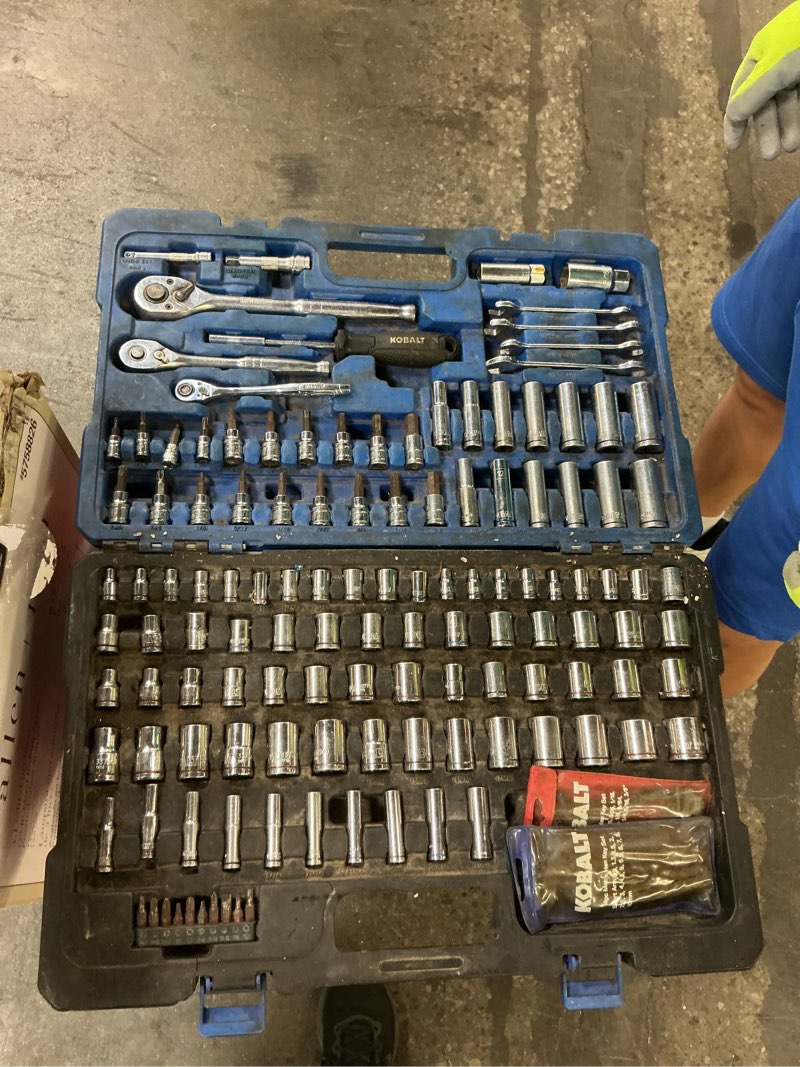 Condition photo showing As Is for Kobalt 170 -Piece Standard (SAE) and Metric Mechanics Tool Set