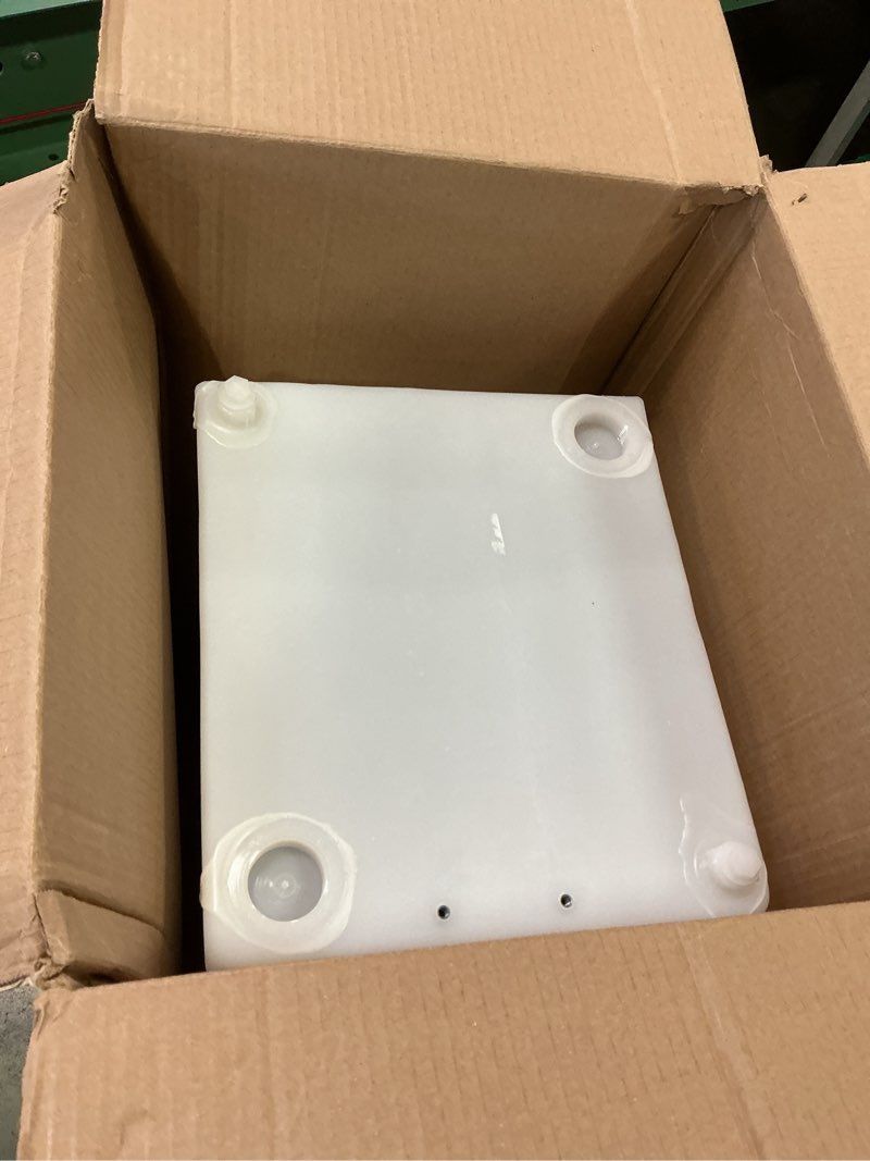 Condition photo showing Good Condition for 29 Gallon RV Fresh Water Tank, Potable Water Storage Tank for Drinking, Cooking, Cleaning, Showering, for Campers, Trailers, Motorhomes, RVs, Cube Shape, 32" x 16" x 14" (WT-5077) Cube 29 Gallon