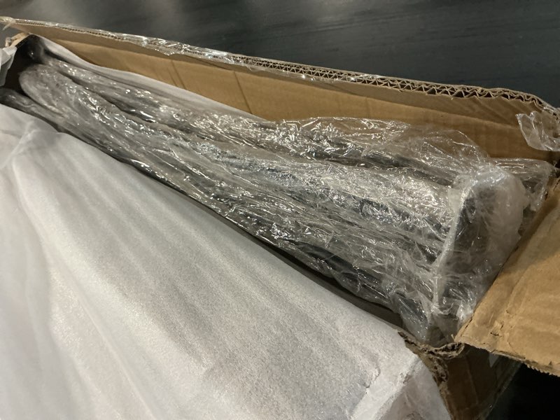 Condition photo showing As Is for vevor hairpin table legs 36 in black set of 4 desk legs 220 lbs load capacity each leg hairpin desk legs 3 rods for bench desk dining end table chairs carbon steel diy heavy duty furniture legs 36 inch