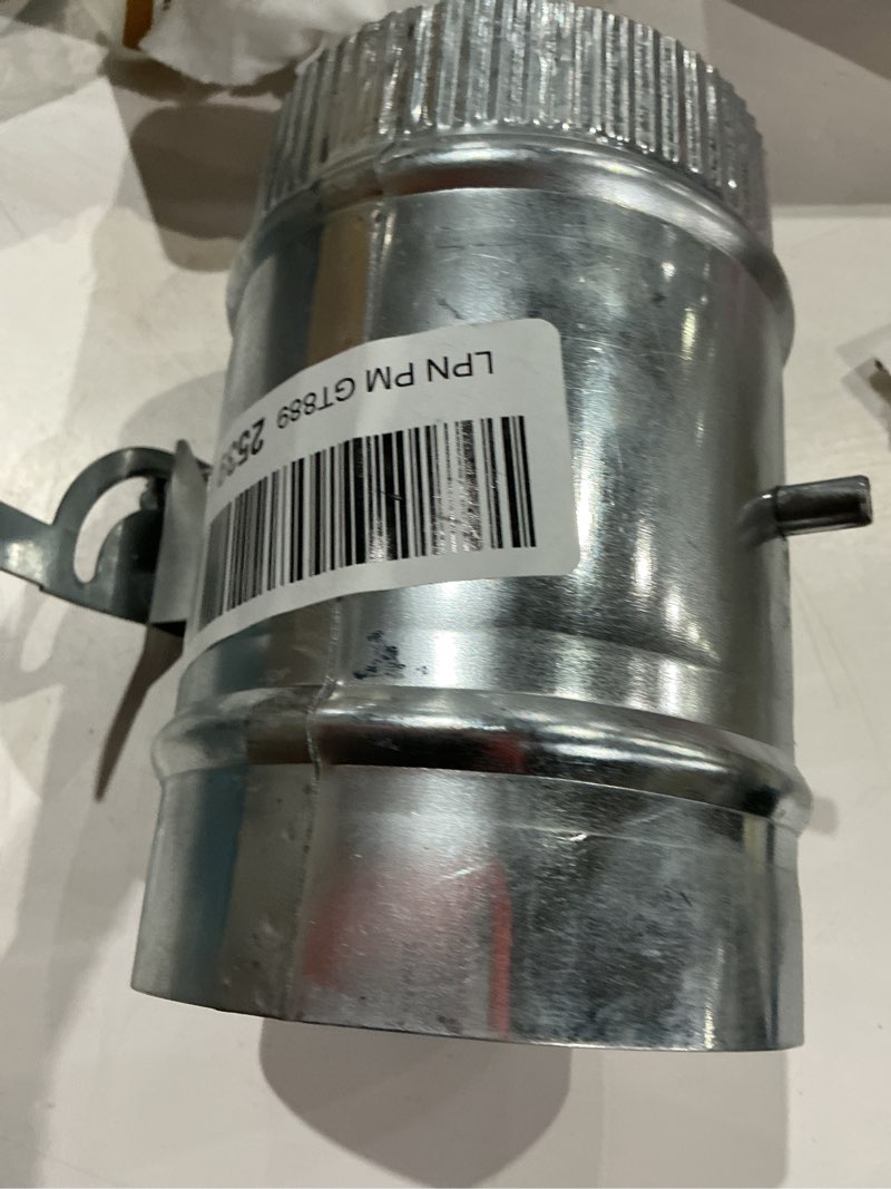Condition photo showing Good Condition for therwen backdraft damper duct manual volume damper with sleeve galvanized sheet adjustment airflow ducting branch hvac air balancing for range hoods, fans(1 pc,4 inch) 1 4 inch