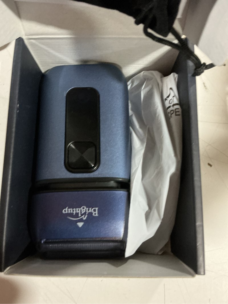 Condition photo showing As Is for brightup foil shaver electric razor & shavers for men with trimmer[150 min runtime], ipx6 waterproof double floating blades for shaving face, cordless/type c rechargeable/travel lock/led display blue