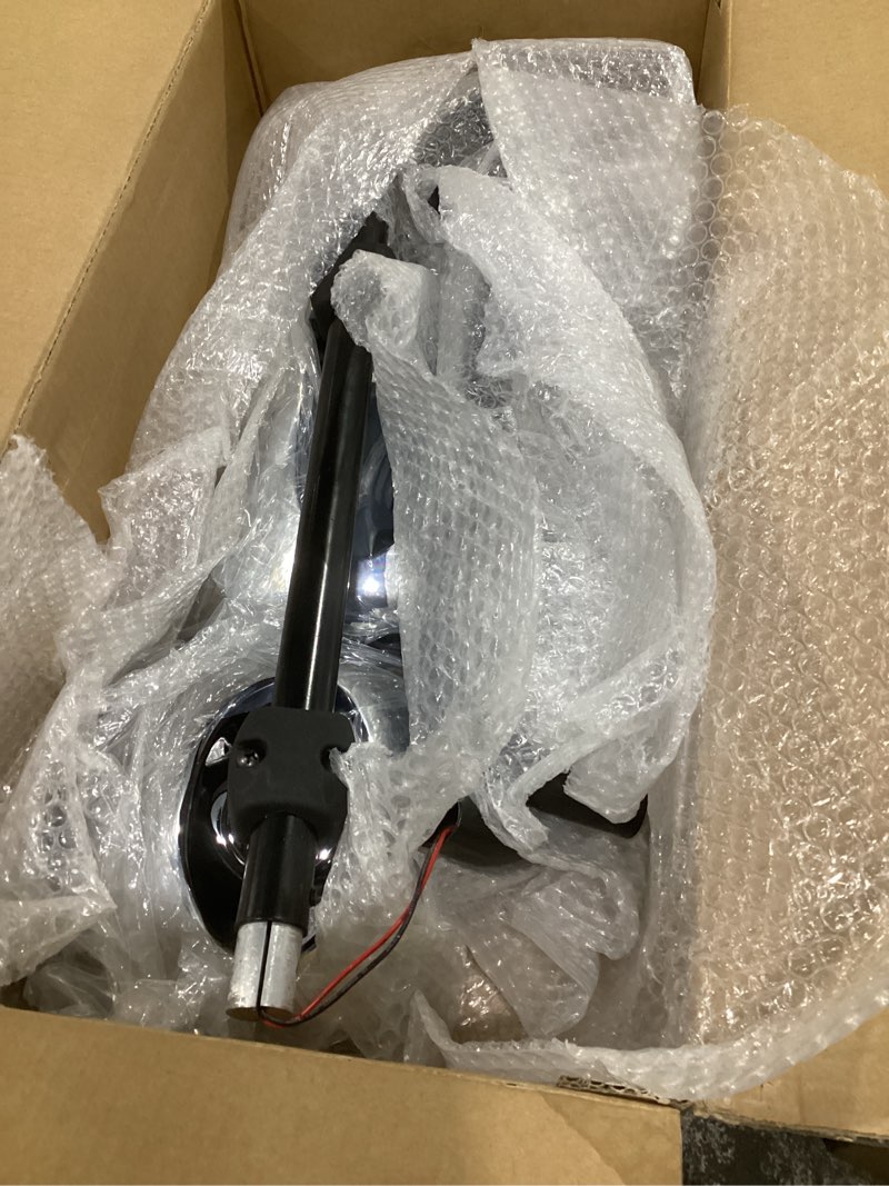Condition photo showing Good Condition for door mirror assembly for freightliner m2, door mirror with arm fit for freightliner m2 2004-2016 truck (chrome, split body- right) split body- right chrome