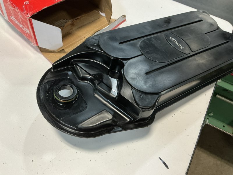 Condition photo showing As Is for 6.7 cummins crankcase ventilation filter replaces# cv52001 68002433ab 4936636 904-418 fits for 2008-2021 dodge ram 2500 3500 4500 5500 6.7l isb diesel engines crankcase breather element ccv filter