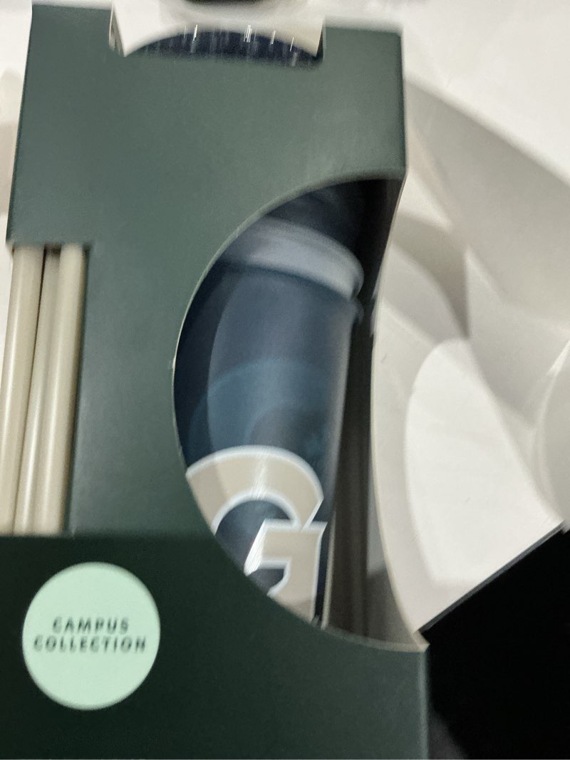Condition photo showing Good Condition for 5 pk starbucks campus collection georgetown reusable 24 oz cold cups lids straws