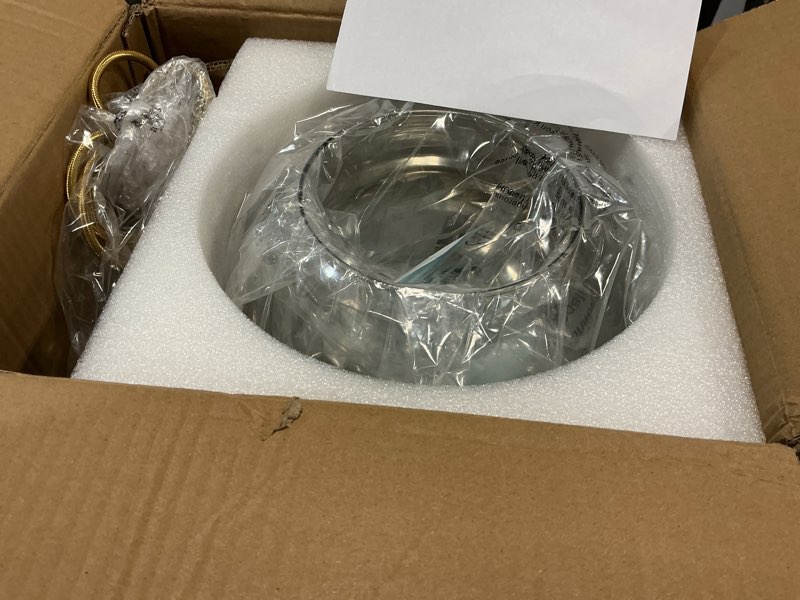 Condition photo showing Good Condition for kco lighting 1-light modern glass pendant lights large gold globe pendant light mid century single pendant light kitchen island dining room lighting fixtures ceiling hanging gold-25cm