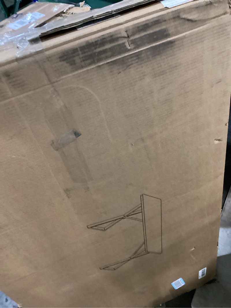 Condition photo showing Good Condition for Heavy Duty Office Desk Industrial Grade Computer Desk with 1" Thick Desktop & 1 mm Reinforced Metal Frame Sturdy Workstation for Home Office Gaming Dorm 47.2" W x 23.7" D x 29" H Brown 47.2" W