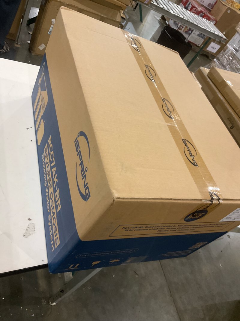 Condition photo showing New/Like New for iSpring RCC7AK, NSF Certified, 75 GPD, Alkaline 6-Stage Reverse Osmosis System, pH+ Remineralization RO Water Filter System Under Sink, Patented Top-Mounted Faucet Design for Easy Installation