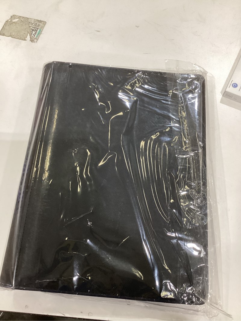 Condition photo showing New/Like New for Premium 9 Pocket Card Binder for 540 Cards, Fabmaker PU Cover Trading Card Binder, Sturdy Card Collection Album, Sleek Card Holder Folders for YuGiOh, MTG, TCG, Game Cards & Sports Cards, Black 540 Pockets Black