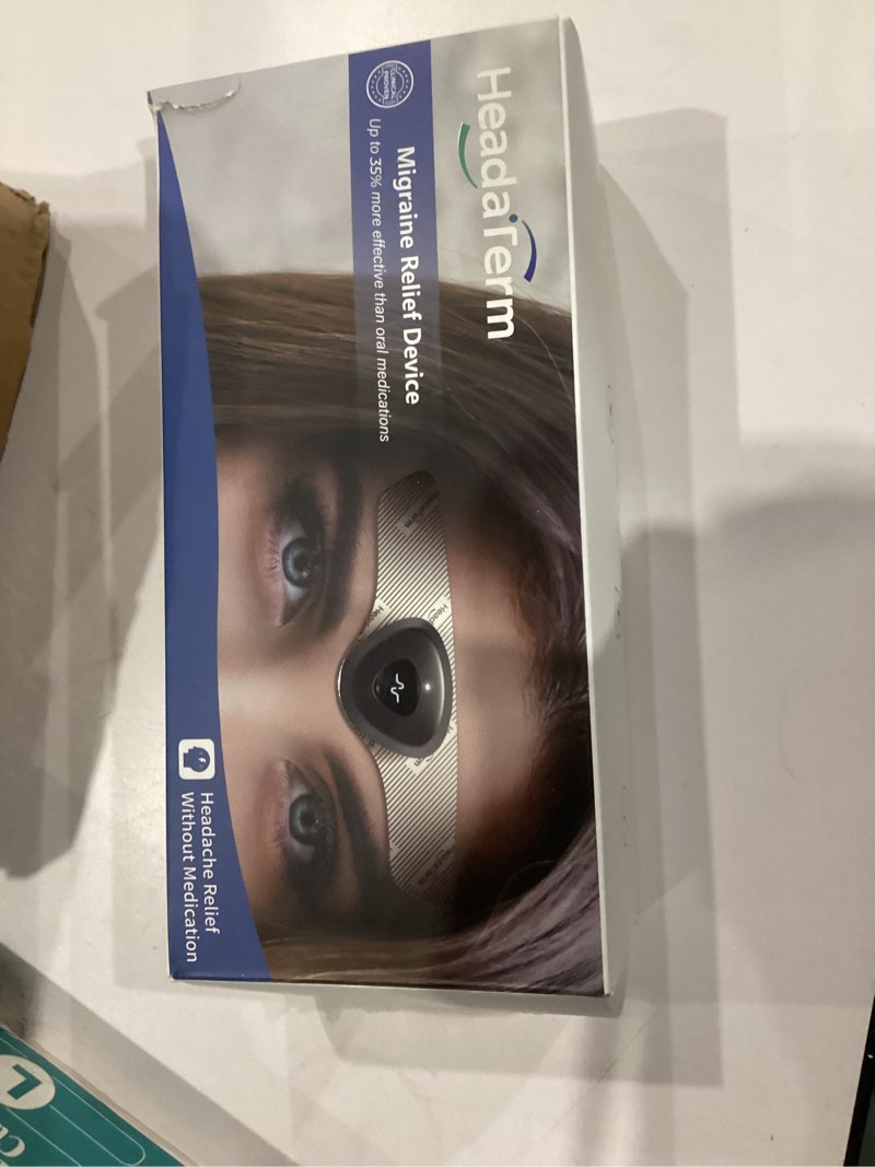 Condition photo showing New/Like New for HeadaTerm-2 Migraine Relief Device e-TNS Technology Rechargeable Head Cap Treatment for migraine and Headache, Drug-Free, Clinically Proven, Fast-Acting, No Side Effects (1* HeadaTerm 2 +9*Electrodes)