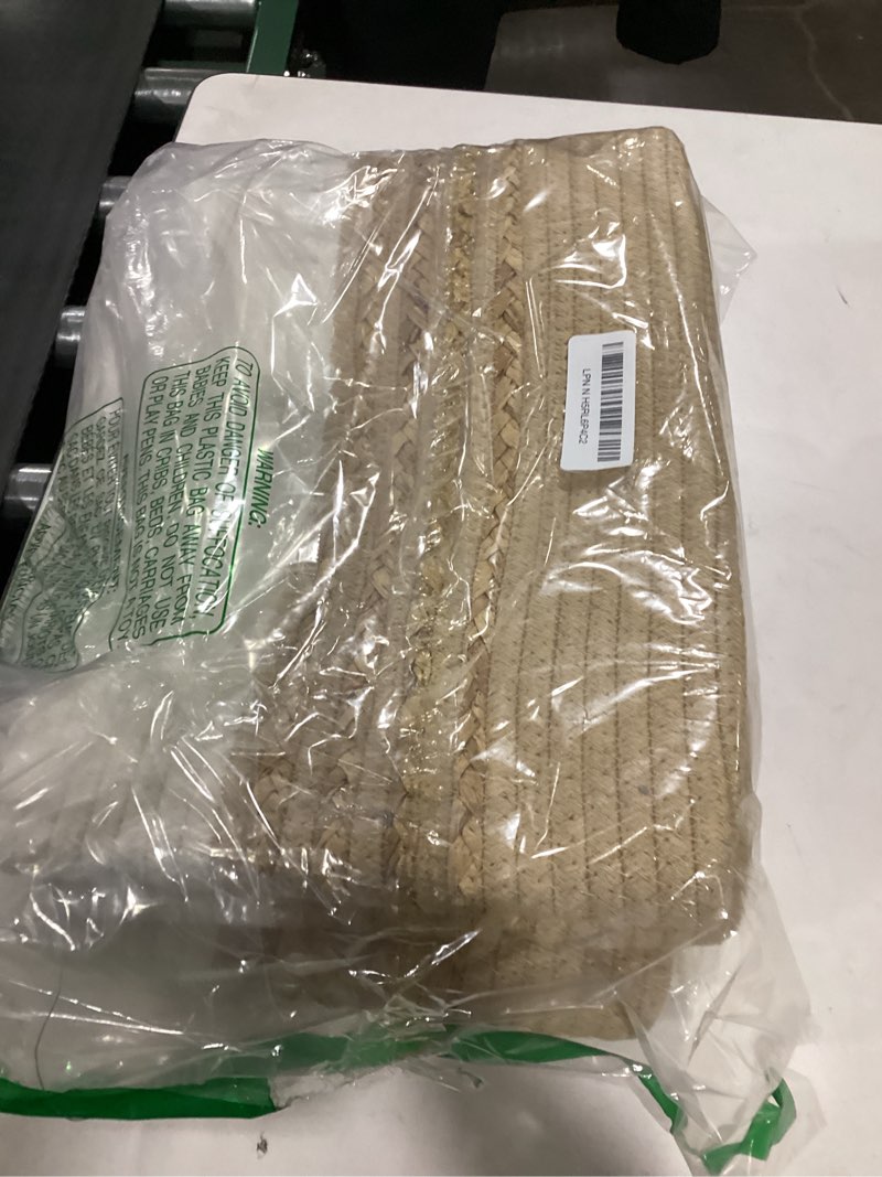 UBBCARE 3 Pack Baskets for Organizing, Woven Storage Baskets for Toys and Towel, Rectangle Cotton Ro