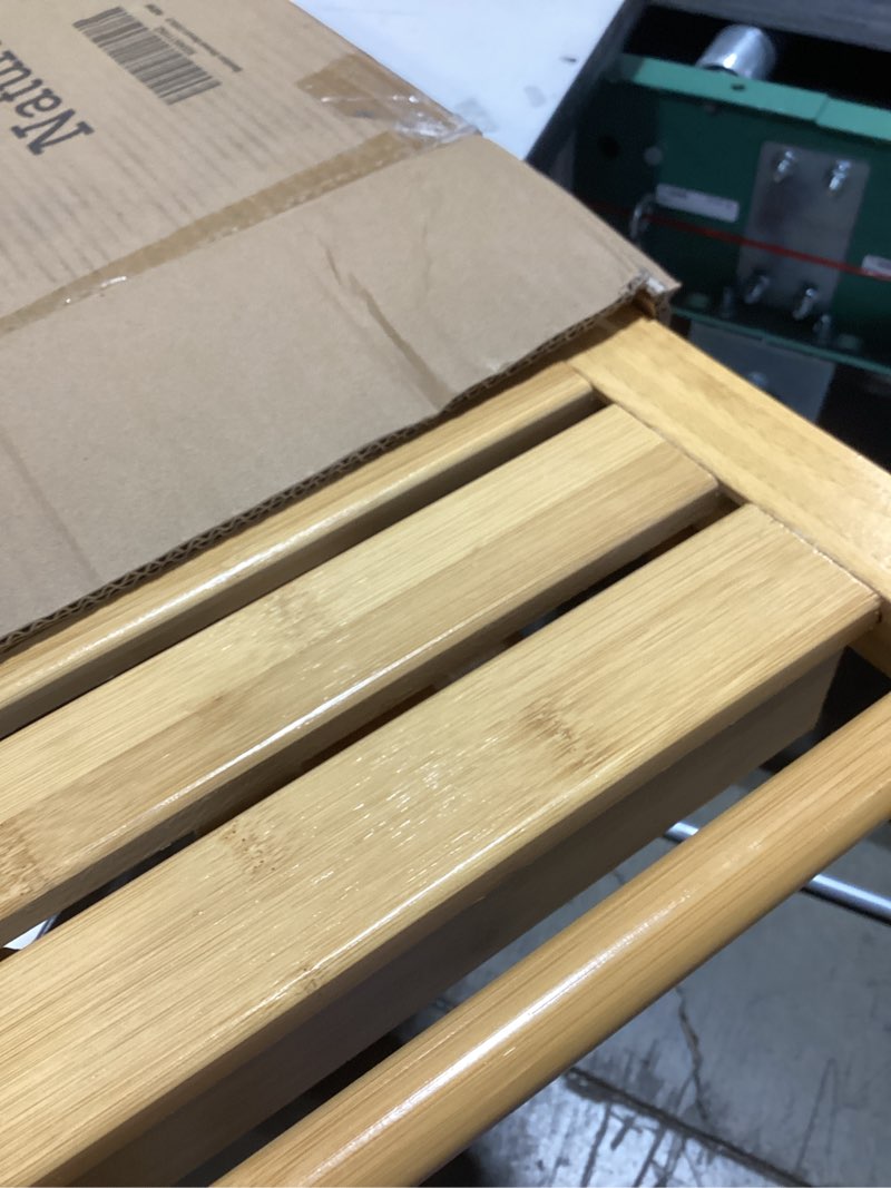 bamboo shower bench inside shower stool with storage shelf, spa bath chair for bathroom, seat or org