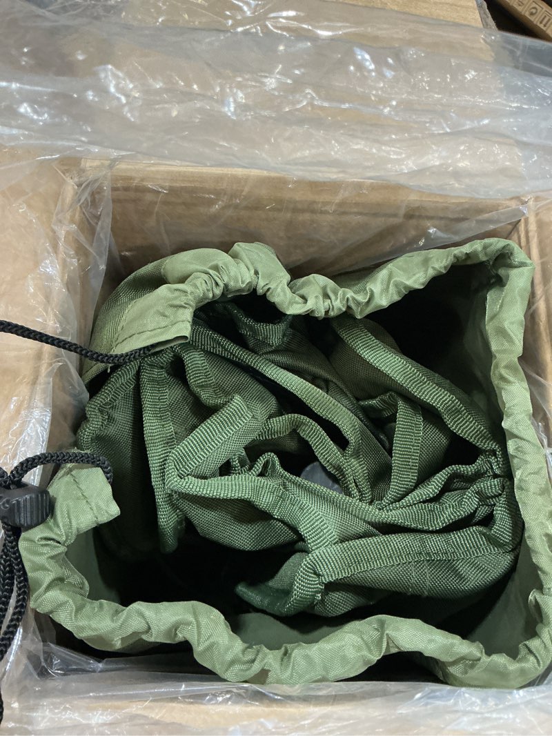 Condition photo showing Good Condition for portal outdoor rocking chair camping folding portable rocker with cup holder side pocket carry bag, support 350lbs (green) 1 pack-green-fabric