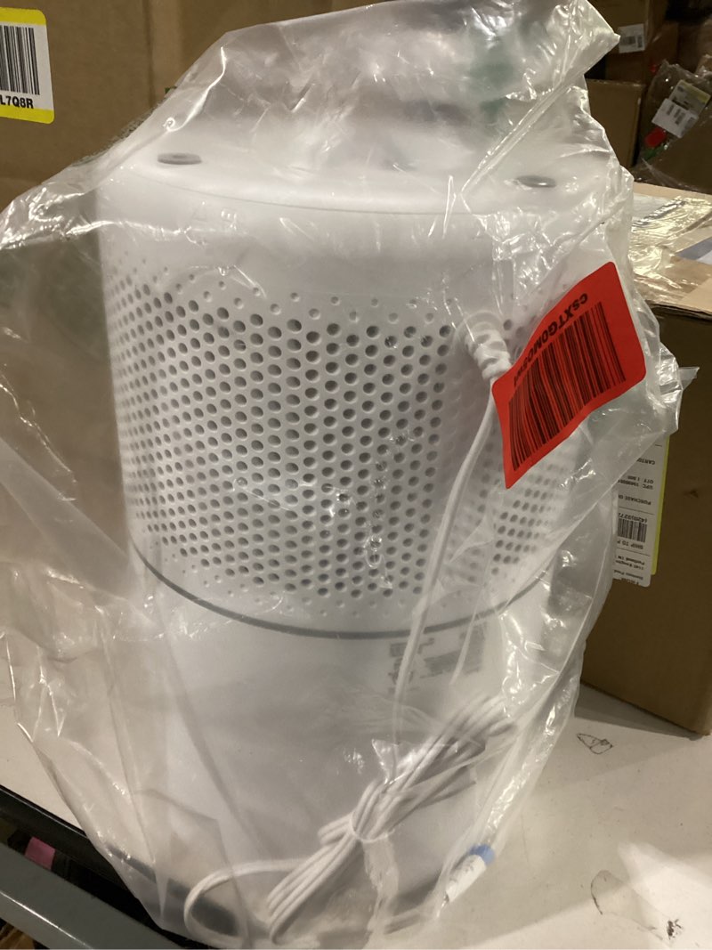 Condition photo showing As Is for levoit air purifier for home allergies pet hair in bedroom, covers up to 1073 ft² by 56w high torque motor, aham verifide, 3-in-1 filter with hepa sleep mode, remove dust smoke odor, core300-p, white